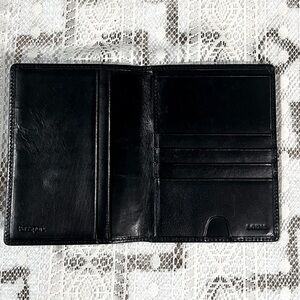 Lodis Black Leather Card Holder
